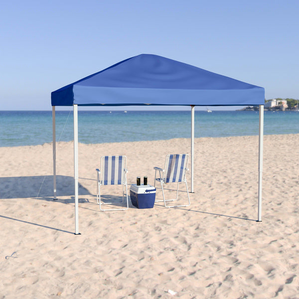 Blue |#| 10'x10' Blue Weather Resistant Easy Up Event Straight Leg Instant Canopy Tent