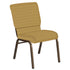 18.5''W Church Chair in Harmony Fabric - Gold Vein Frame