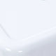 White |#| 18 Inch Table Height Indoor Stackable Metal Dining Stool in White-Set of 4