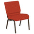 21''W Church Chair in Optik Fabric - Gold Vein Frame