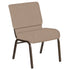21''W Church Chair in Sammie Joe Fabric - Gold Vein Frame