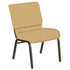 21''W Church Chair in Scatter Fabric - Gold Vein Frame
