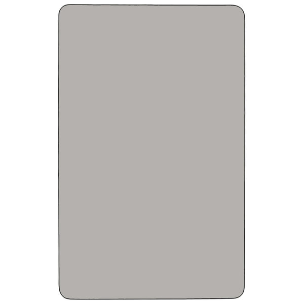 Gray |#| 24inchW x 60inchL Rectangular Grey HP Laminate Activity Table - Height Adjustable Legs