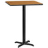30'' Square Laminate Table Top with 22'' x 22'' Bar Height Table Base