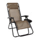 Brown |#| 2 Pack Adjustable Mesh Zero Gravity Lounge Chair with Cup Holder Tray - Brown
