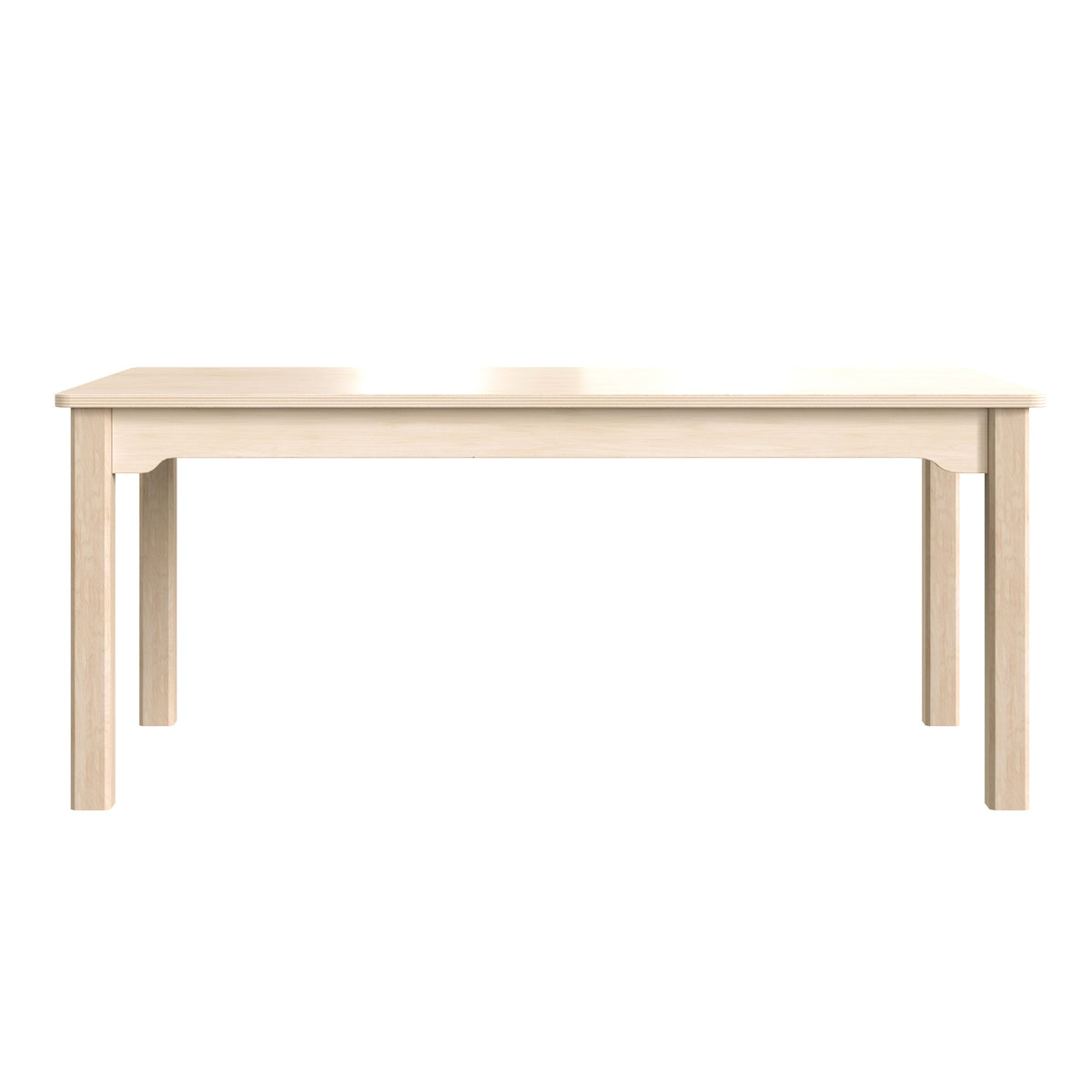 Commercial 23.5 x 47.25 Rectangular Wooden Classroom Activity Table - Beech
