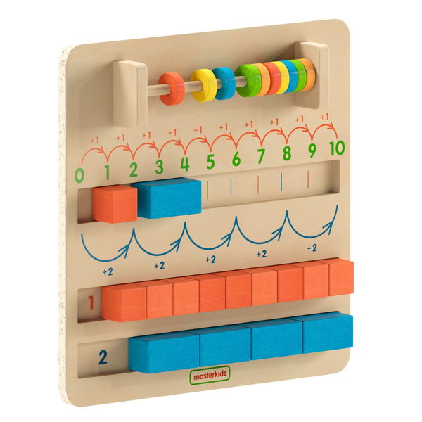Commercial Grade STEM Number Counting Learning Board - Natural/Multicolor