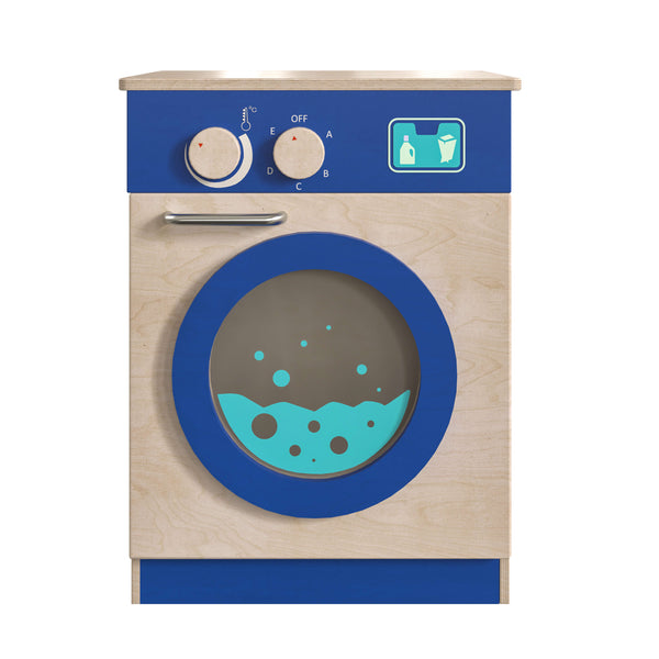 Wooden Commercial Grade Kid's Kitchen Washing Machine with Storage