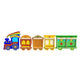 Commercial Grade Wooden Train STEAM Wall System with 5 Accessory Panel Holders