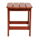 Red |#| All-Weather Poly Resin Adirondack Side Table in Red - Patio Table