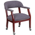 Conference Chair with Accent Nail Trim and Casters