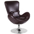Egg Series Side Reception Chair with Bowed Seat