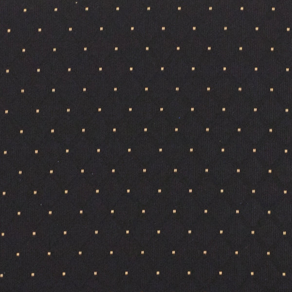 Navy Blue Dot Patterned Fabric/Gold Vein Frame |#| EMB 21inchW Church Chair in Navy Blue Dot Patterned Fabric w/ Book Rack-Gold Frame