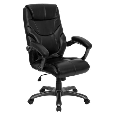 High Back LeatherSoft Executive Swivel Ergonomic Office Chair with Arms