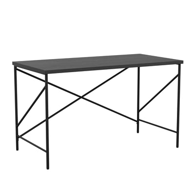 Maddox Home Office Parsons Desk with Metal X-Frame - View 1