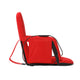 Red |#| Foldable Reclining Stadium Chair with Backpack Straps-Heated Back and Seat-Red