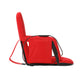 Red |#| Foldable Reclining Stadium Chair with Backpack Straps and Heated Seat - Red