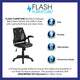 Black Mesh & LeatherSoft |#| Mid-Back Designer Black Mesh Swivel Task Office Chair with LeatherSoft Seat