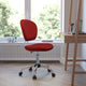 Red |#| Mid-Back Red Mesh Padded Swivel Task Office Chair with Chrome Base