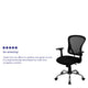 Black |#| Mid-Back Black Mesh Swivel Task Office Chair with Chrome Base and Arms