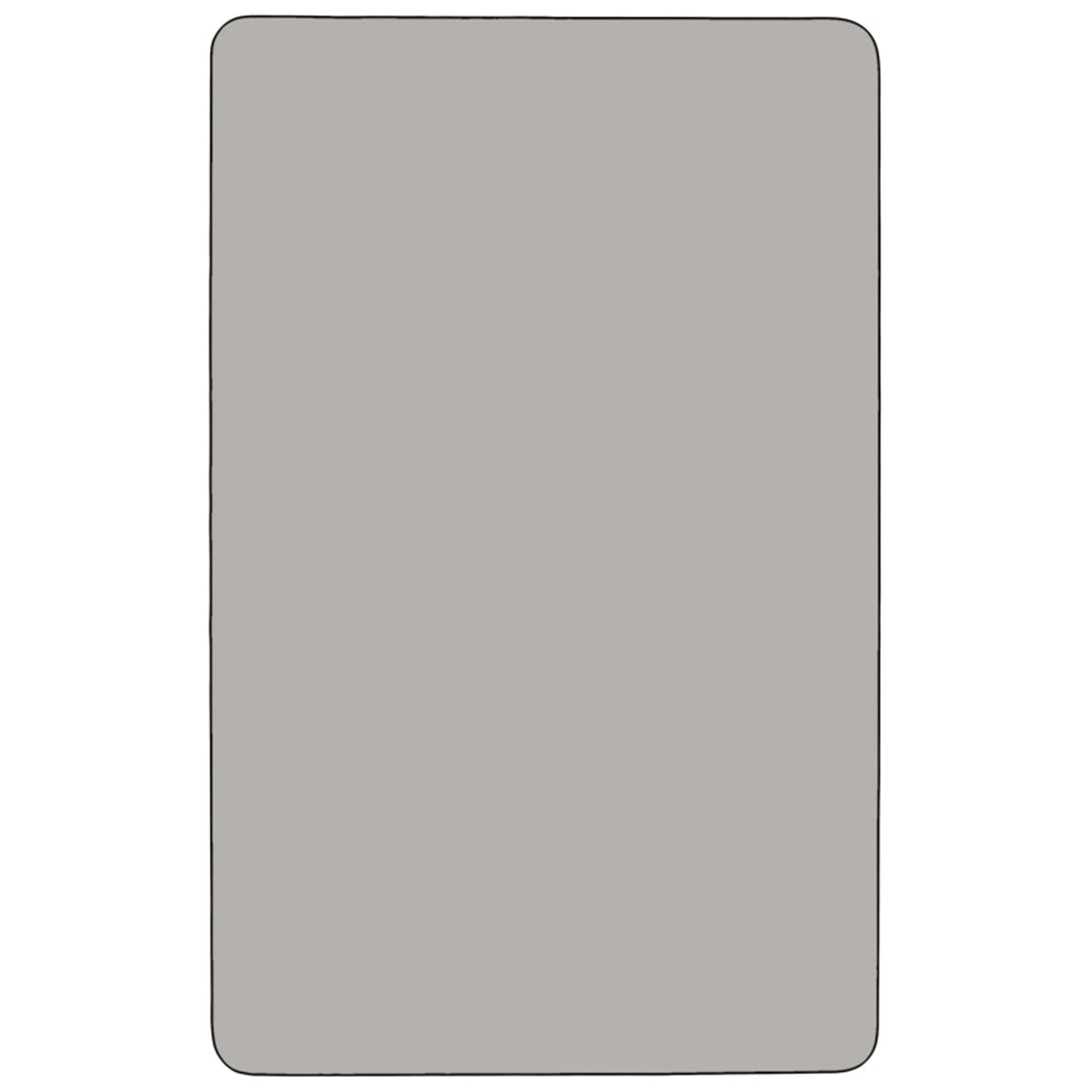 Gray |#| Mobile 30inchW x 48inchL Rectangular Grey HP Laminate Adjustable Activity Table