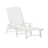 Monterey Adjustable Adirondack Lounger with Cup Holder- All-Weather Indoor/Outdoor HDPE Lounge Chair
