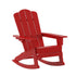 Newport HDPE Adirondack Chair with Cup Holder and Pull Out Ottoman, All-Weather HDPE Indoor/Outdoor Chair