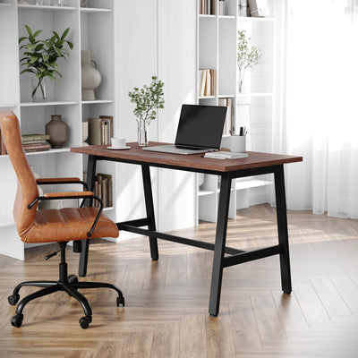 Redmond Commercial 48x24 Conference Table with 1" Thick Double Sided Laminate Table Top with PVC Edging and Heavy Duty A-Frame Steel Base - View 2