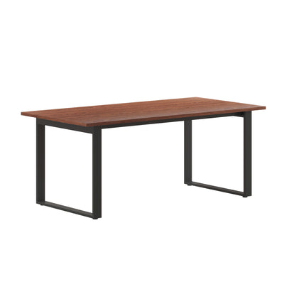 Redmond Commercial 72x36 Conference Table with 1" Thick Double Sided Laminate Table Top with PVC Edging and Heavy Duty U-Frame Steel Base - View 1