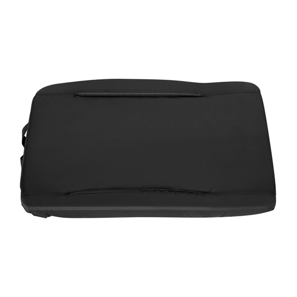 Black |#| 2 Pack Reclining Black Backpack Padded Stadium Chairs-Armrests & Storge Pockets