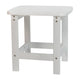 White |#| Set of 4 Poly Resin Adirondack Rocking Chairs with 1 Side Table in White