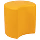 Yellow |#| 18inchH Soft Seating Flexible Moon for Classrooms and Common Spaces - Yellow