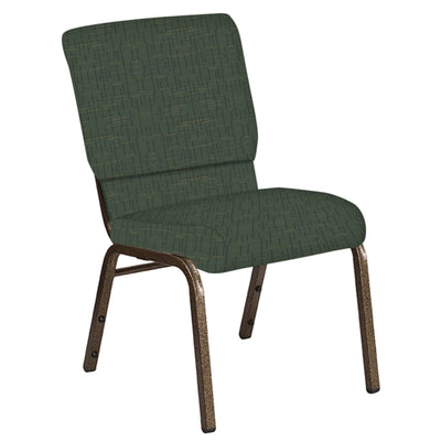 18.5''W Church Chair in Amaze Fabric - Gold Vein Frame