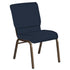 18.5''W Church Chair in Grace Fabric - Gold Vein Frame