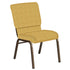 18.5''W Church Chair in Lancaster Fabric - Gold Vein Frame