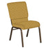 18.5''W Church Chair in Optik Fabric - Gold Vein Frame