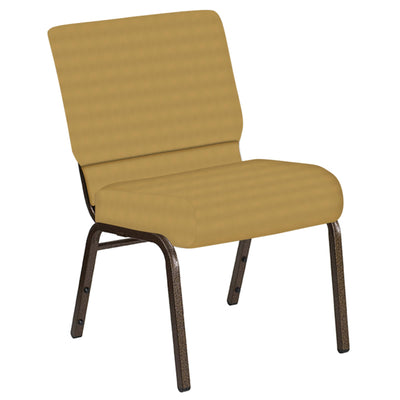 21''W Church Chair in Harmony Fabric - Gold Vein Frame