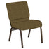 21''W Church Chair in Jasmine Fabric - Gold Vein Frame