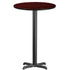 24'' Round Laminate Table Top with 22'' x 22'' Bar Height Table Base