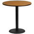 42'' Round Laminate Table Top with 24'' Round Bar Height Table Base