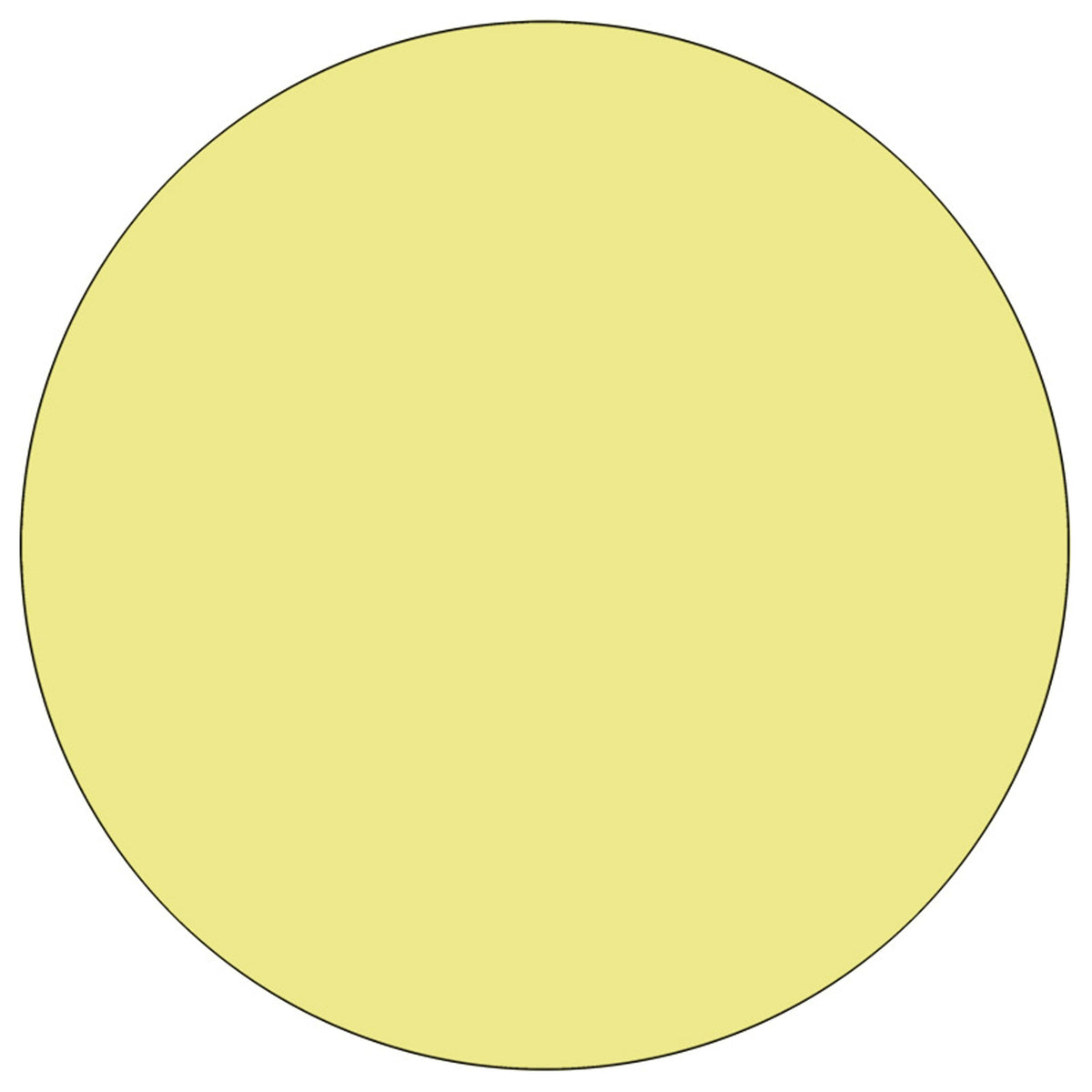 Yellow |#| 48inch RD Yellow Thermal Laminate Activity Table - Standard Height Adjustable Legs