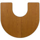 Oak |#| 60inchW x 66inchL Horseshoe Oak Thermal Laminate Adjustable Activity Table