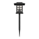 Black |#| All-Weather Lantern Design Solar Powered LED Landscape Lights in Black