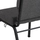 Black Marble Fabric/Black Frame |#| 20.5inch Marble Molded Foam Stacking Church Chair