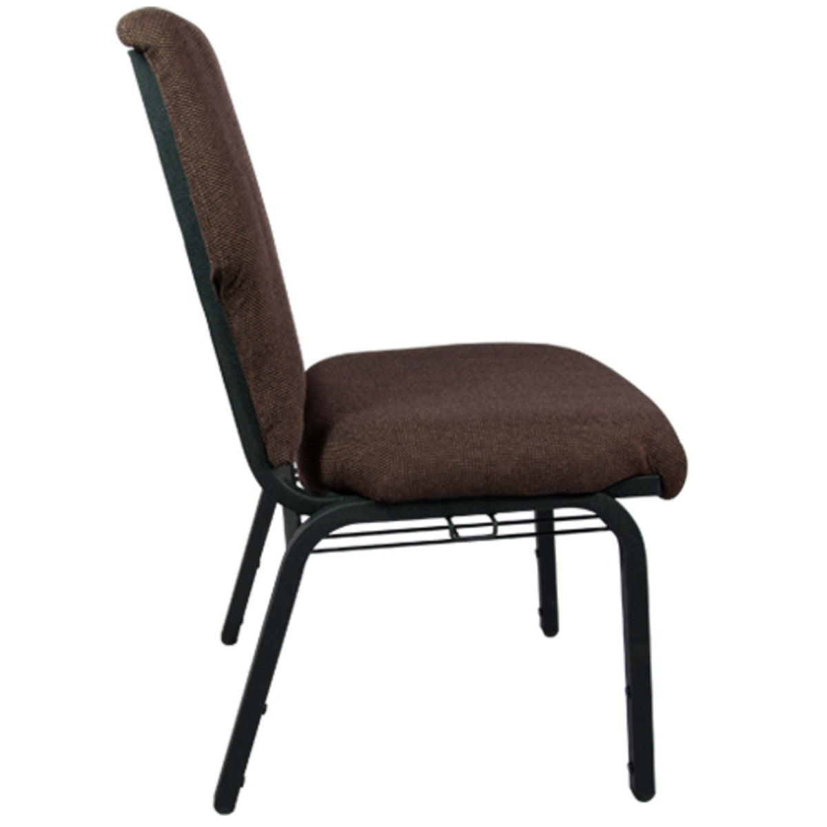 Java Fabric/Black Frame |#| Java Discount Church Chair - 21 in. Wide