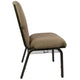 Mixed Tan Fabric/Gold Vein Frame |#| Mixed Tan Discount Church Chair - 21 in. Wide