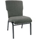 Charcoal Gray Fabric/Silver Vein Frame |#| Charcoal Gray Discount Church Chair - 21 in. Wide