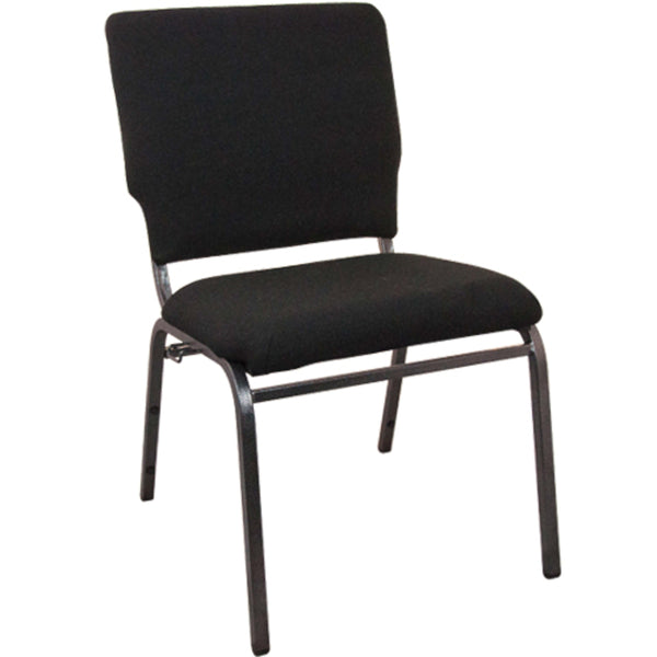 Navy Fabric/Silver Vein Frame |#| Navy Multipurpose Church Chairs - 18.5 in. Wide