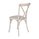 White |#| White Resin X-Back Chair