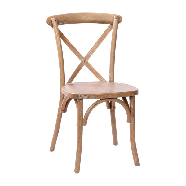 Medium White Grain |#| Medium With White Grain X-Back Chair